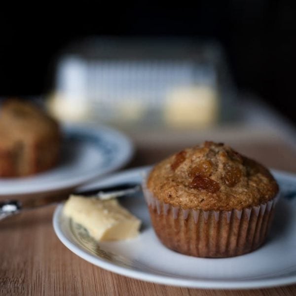 Muffins son d'avoine et raisins - La Pause Magique